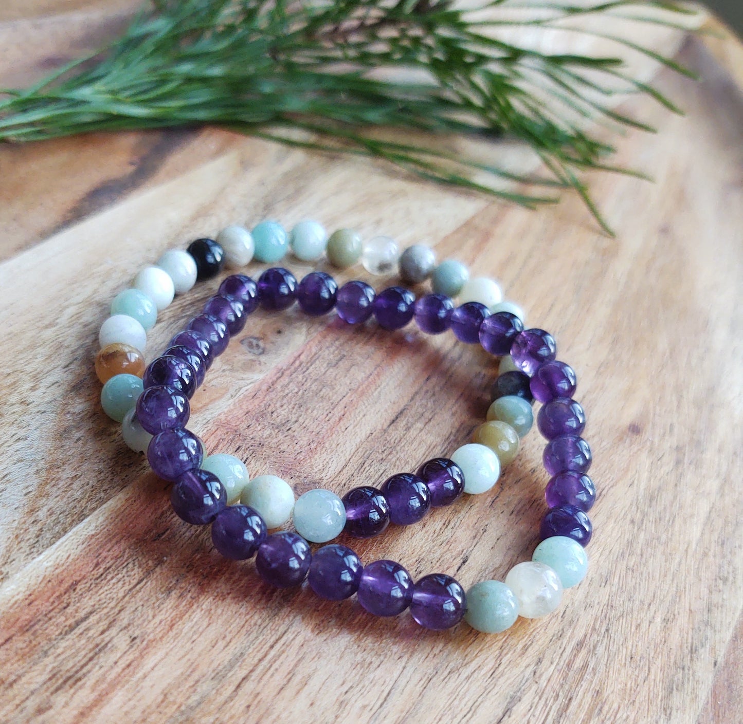 Amethyst and Amazonite