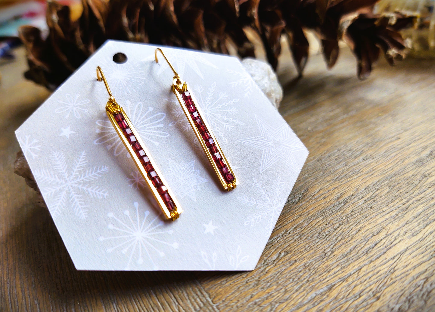 Garnet earrings