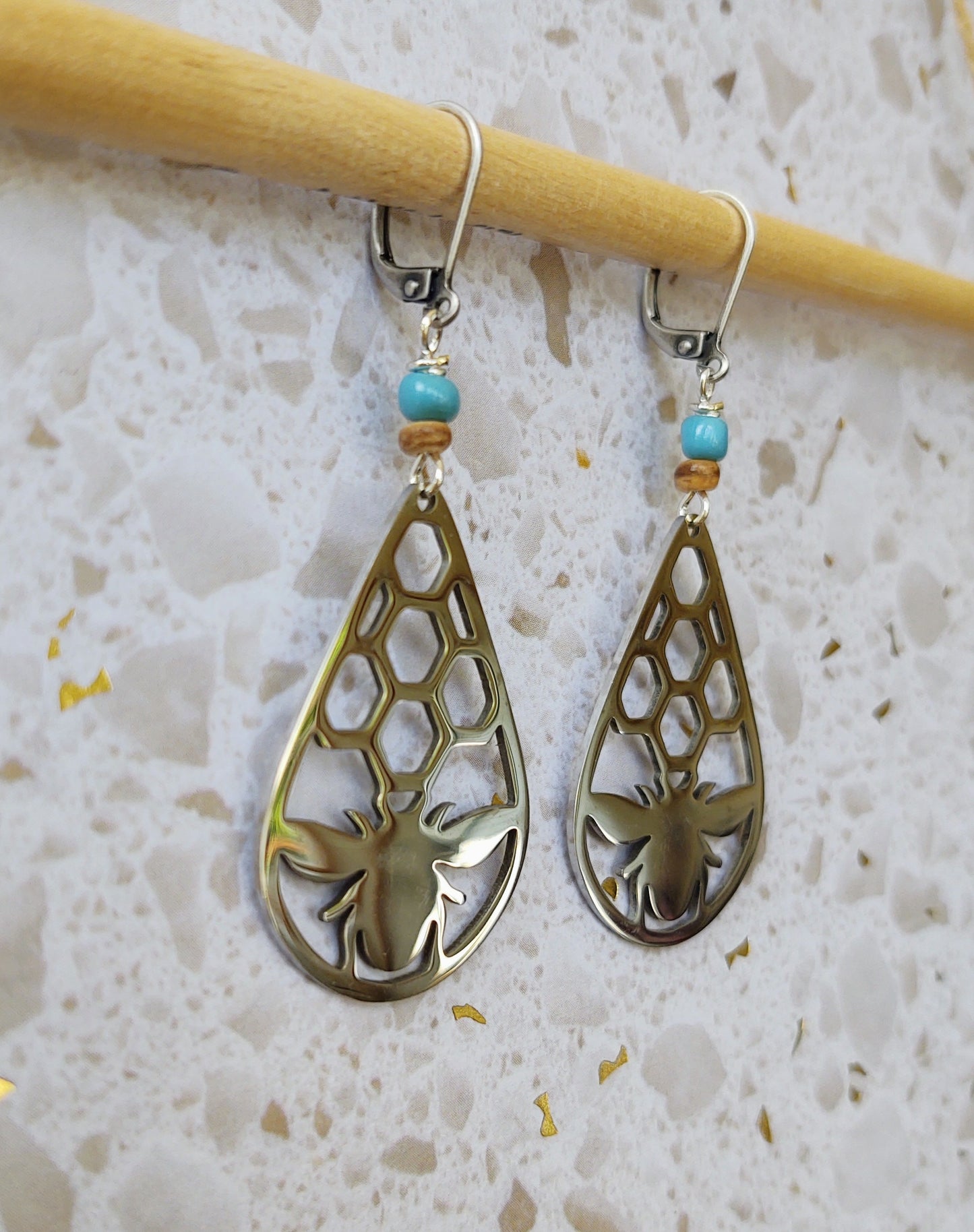 Honeycomb Silver {earrings}