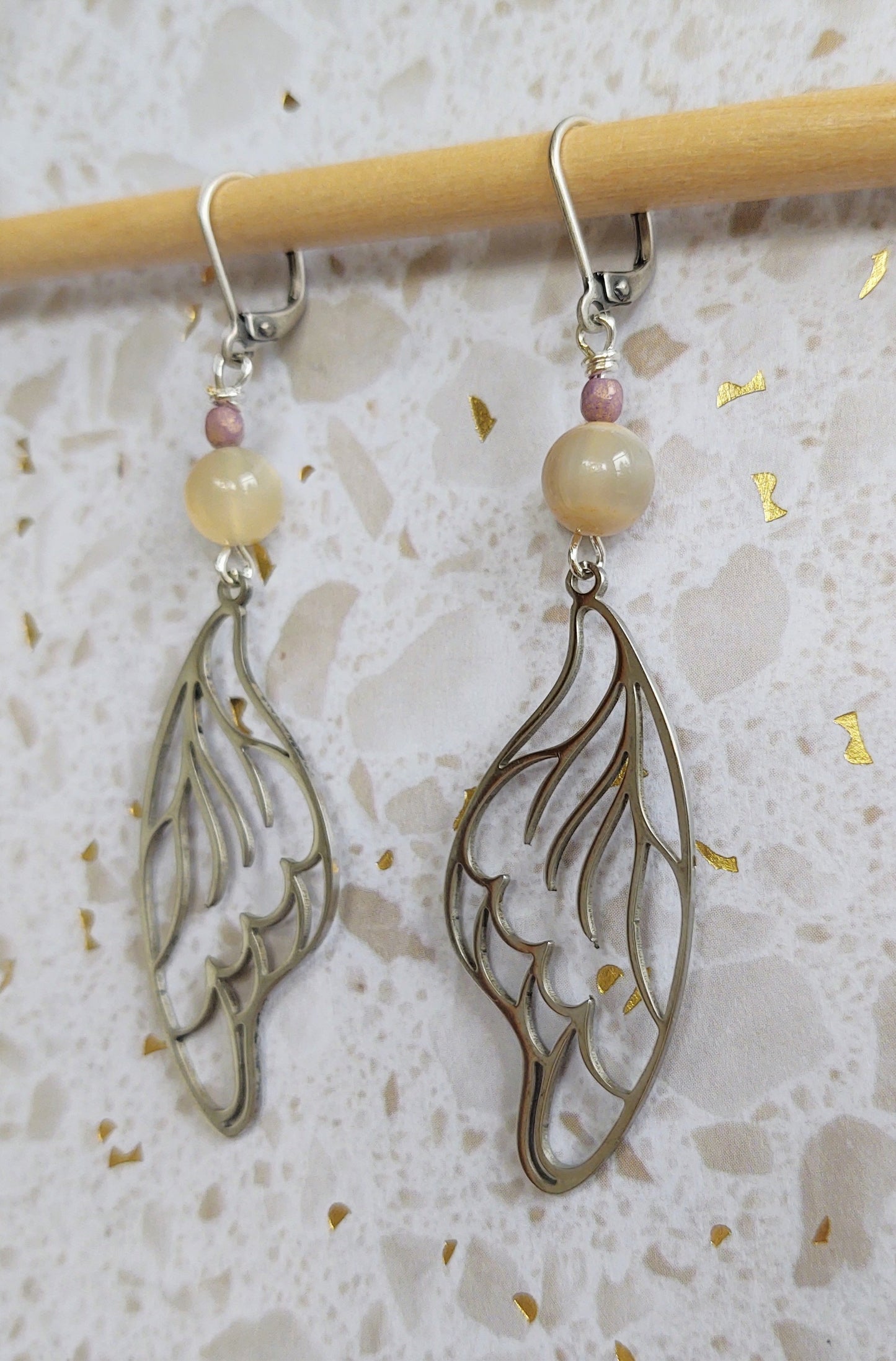 Summer Flight {stainless steel earrings}