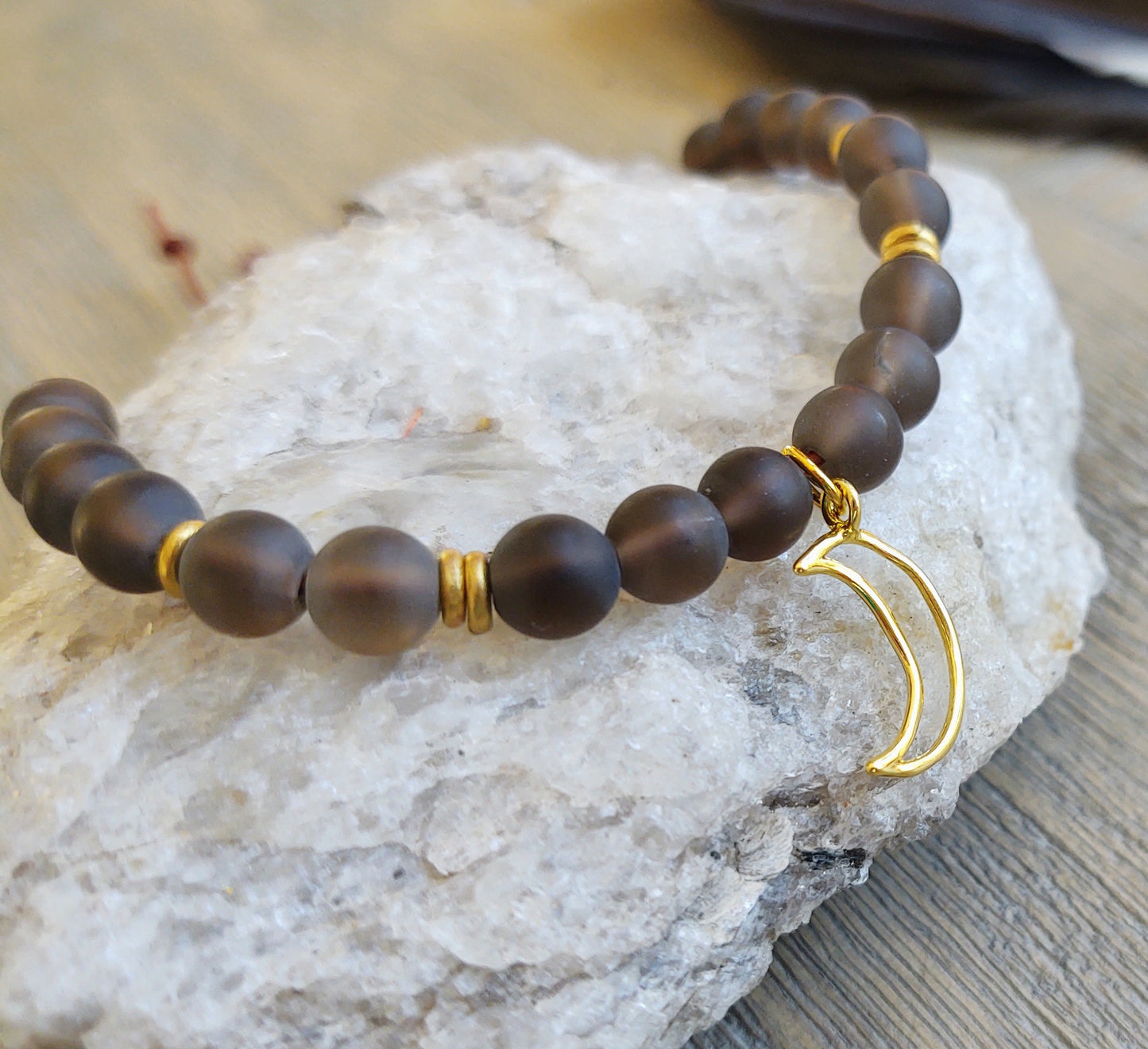 Smoky Moon {bracelet}