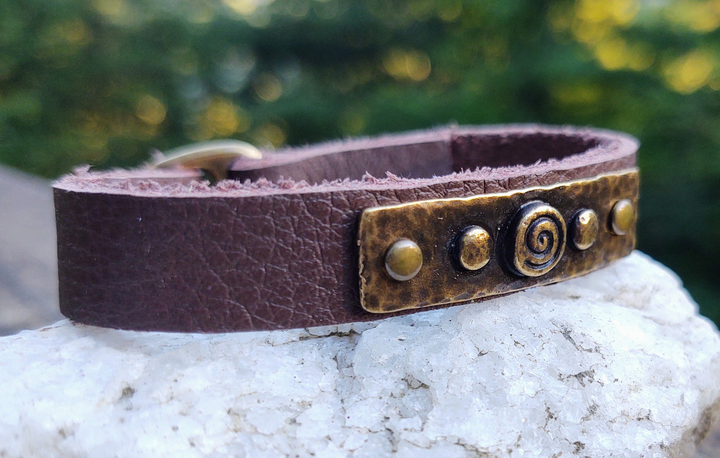 Spiral Vibes {copper and cocoa leather}