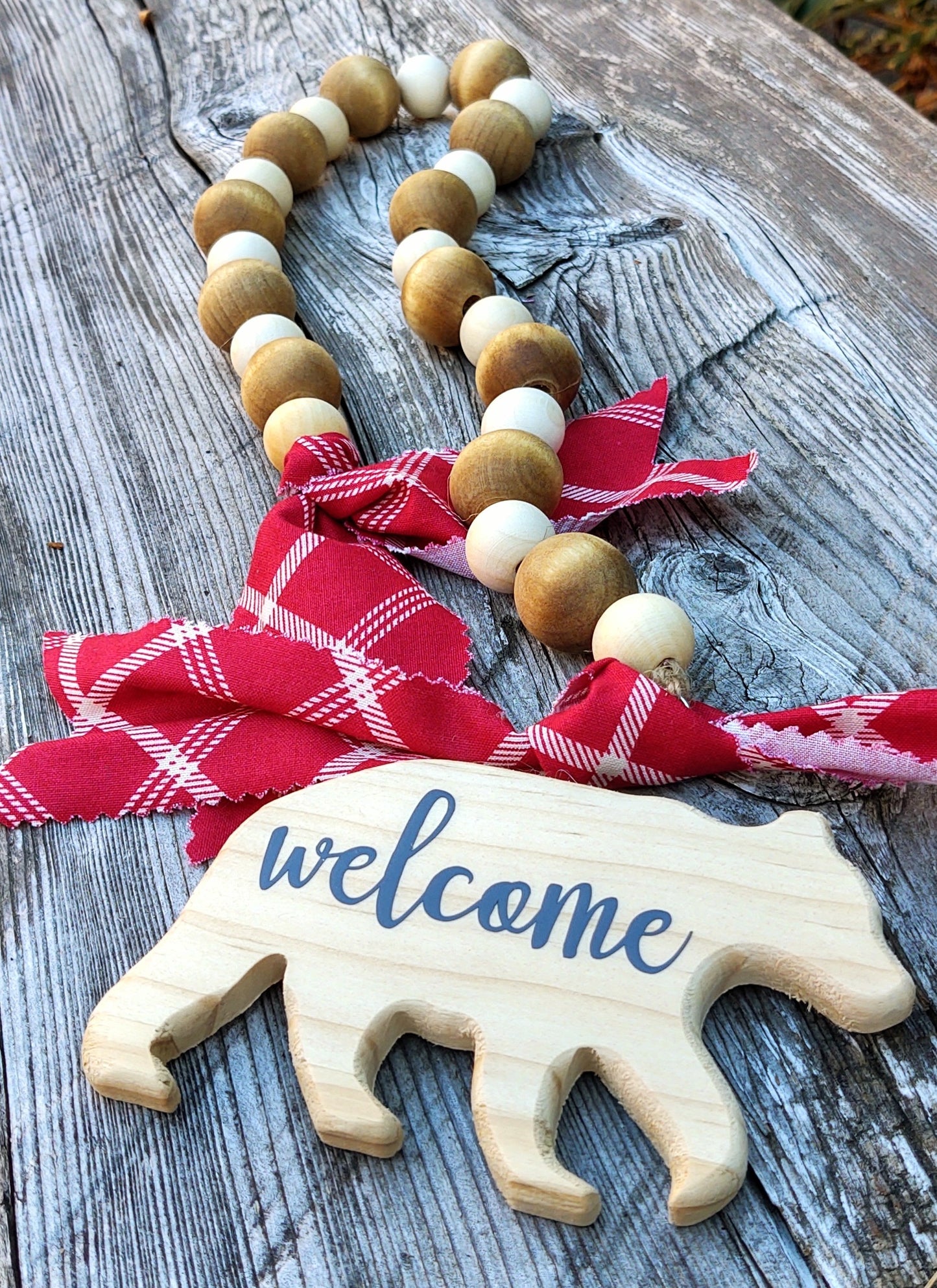Welcome Bear garland