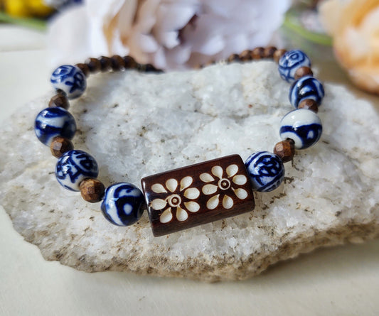 Blue Willow {bracelet}