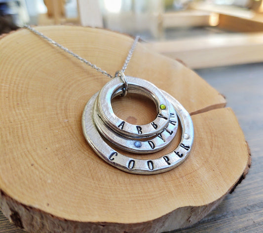 For Keeps personalized necklace {three circles}