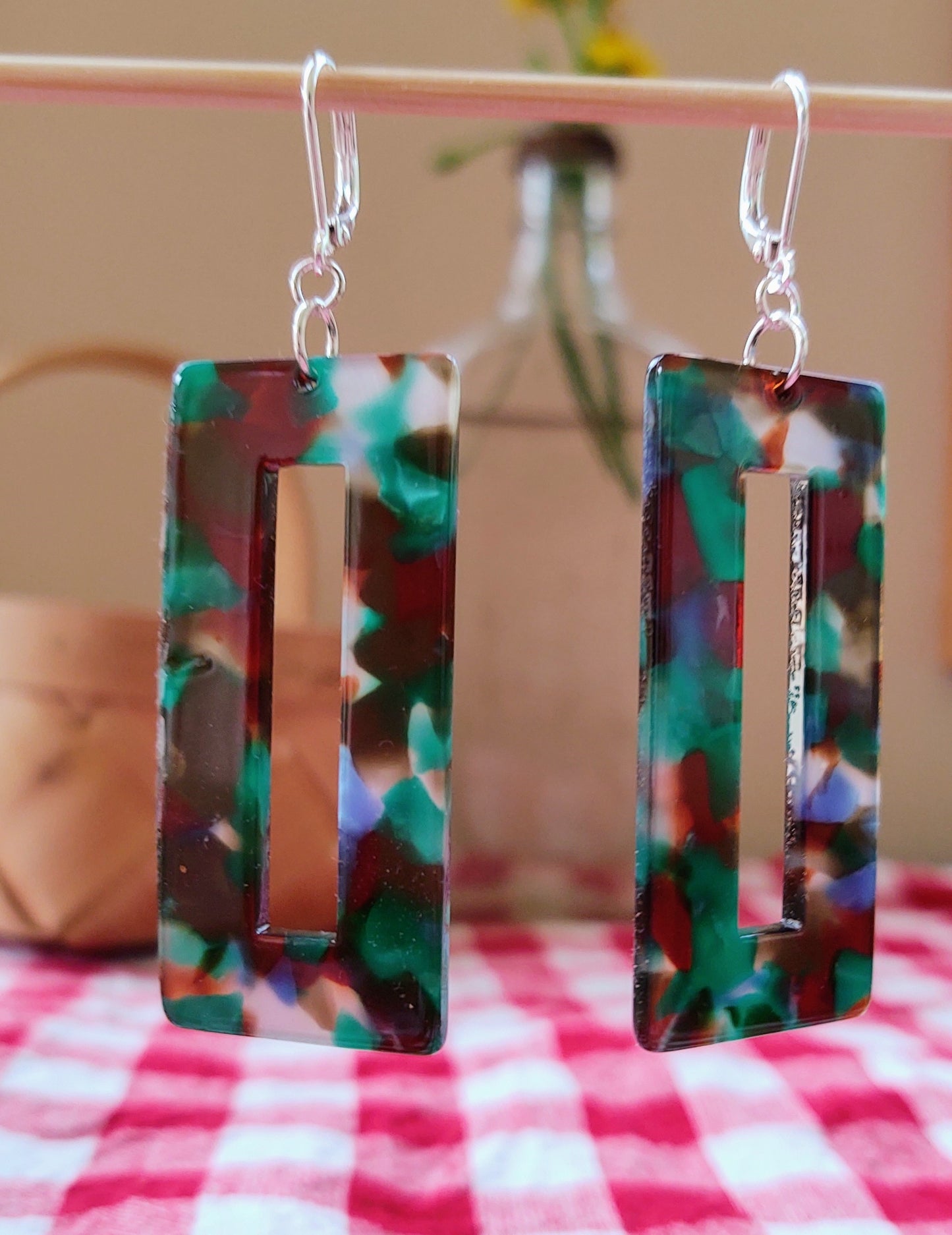 Fiesta Acetate earrings