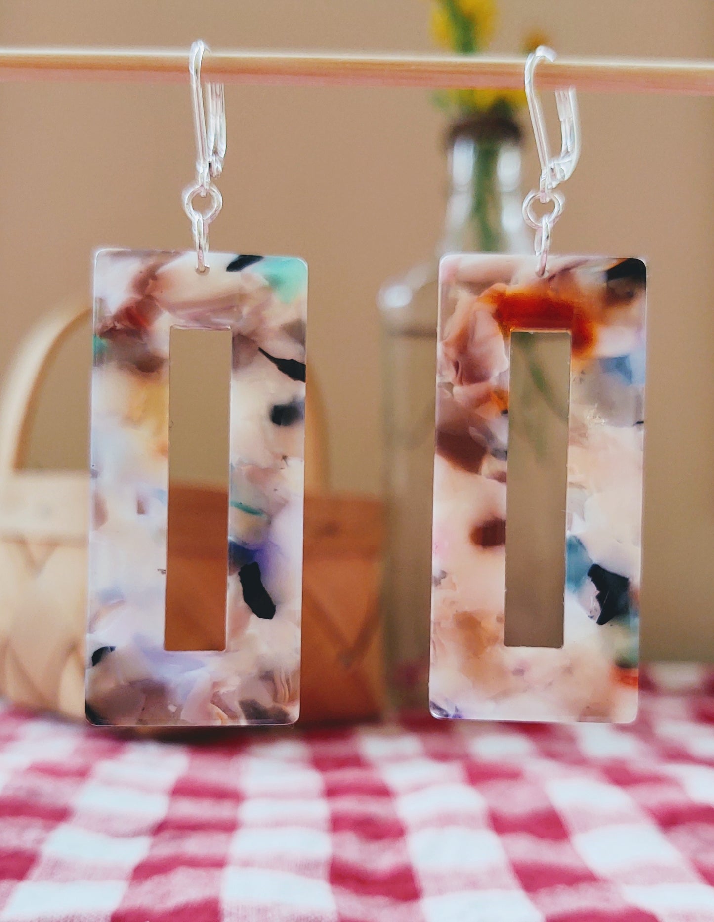 Summer Fling acetate earrings