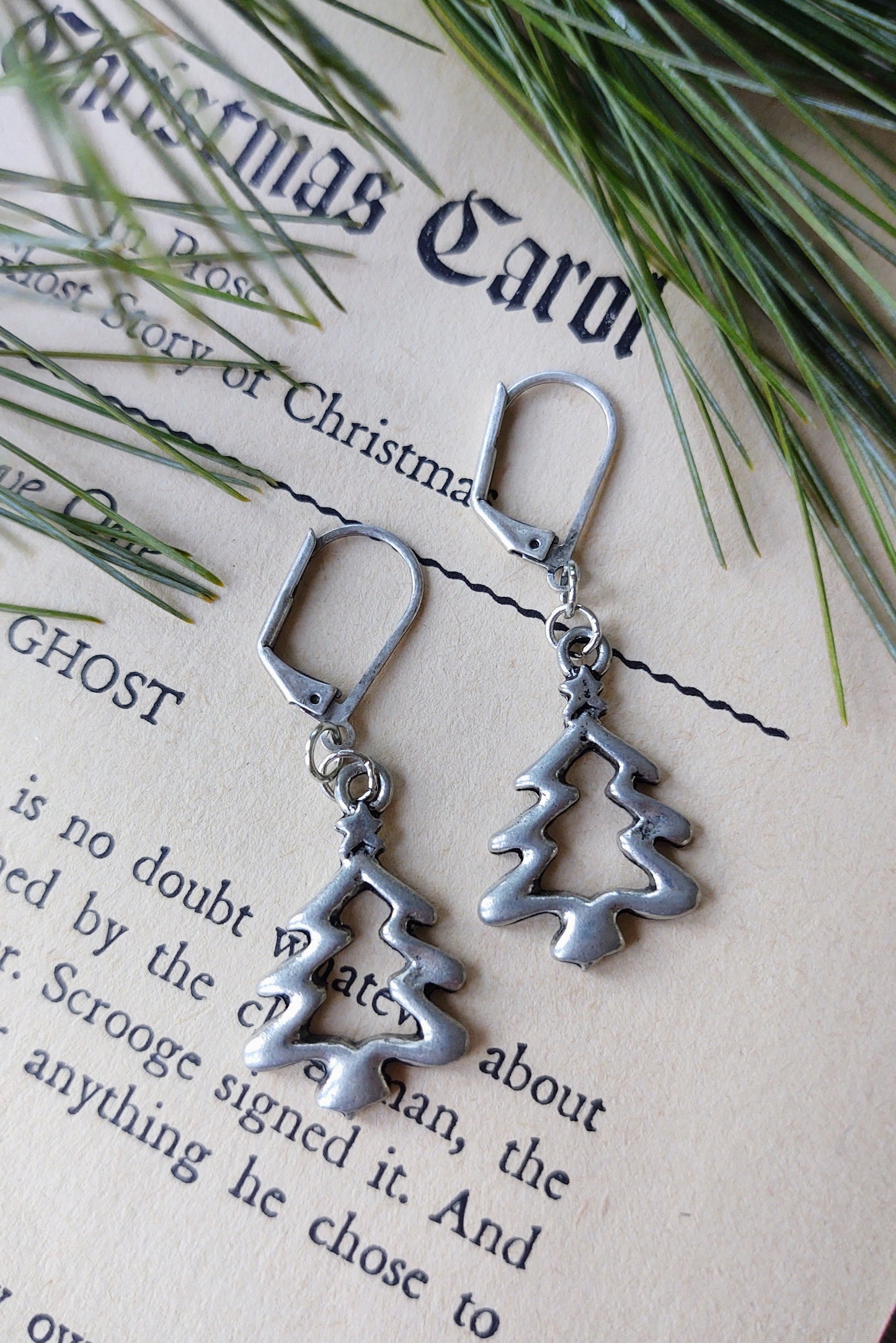 Silver Tree earrings