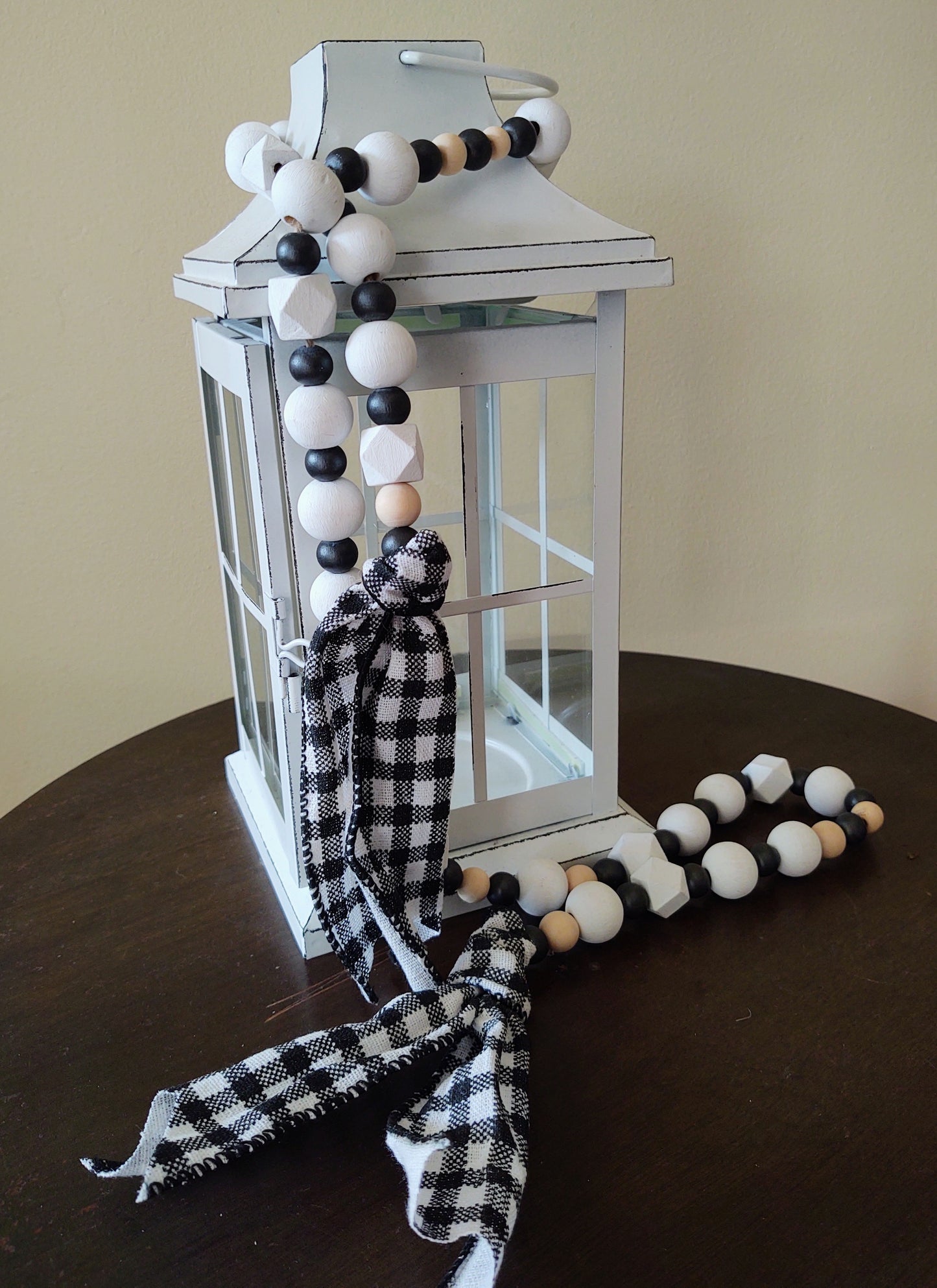 Black and White Buffalo Check Garland