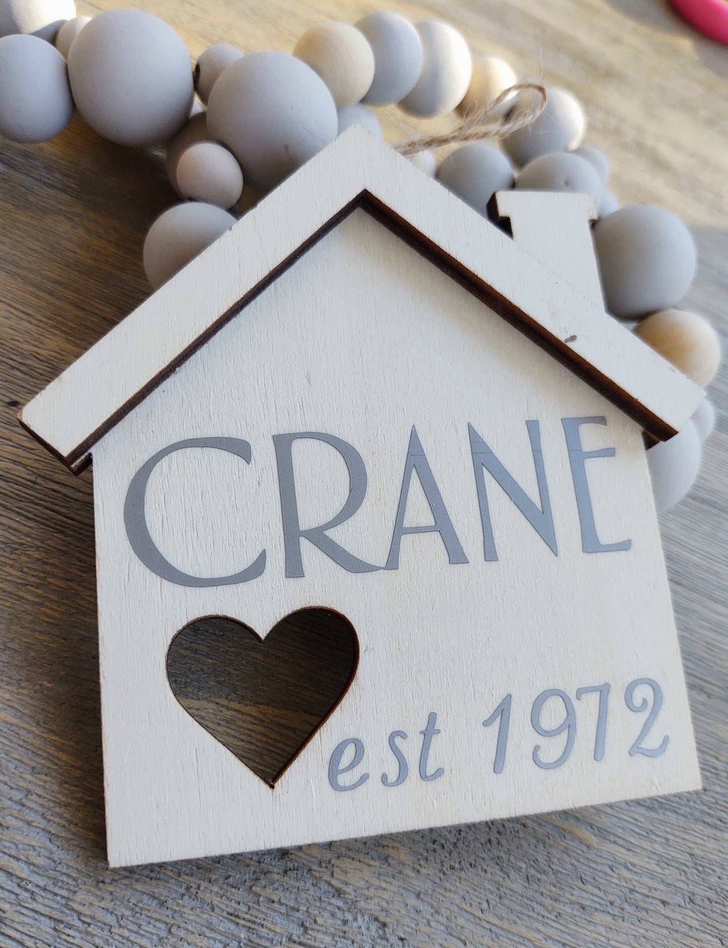 Personalized "Home" Charm and Garland