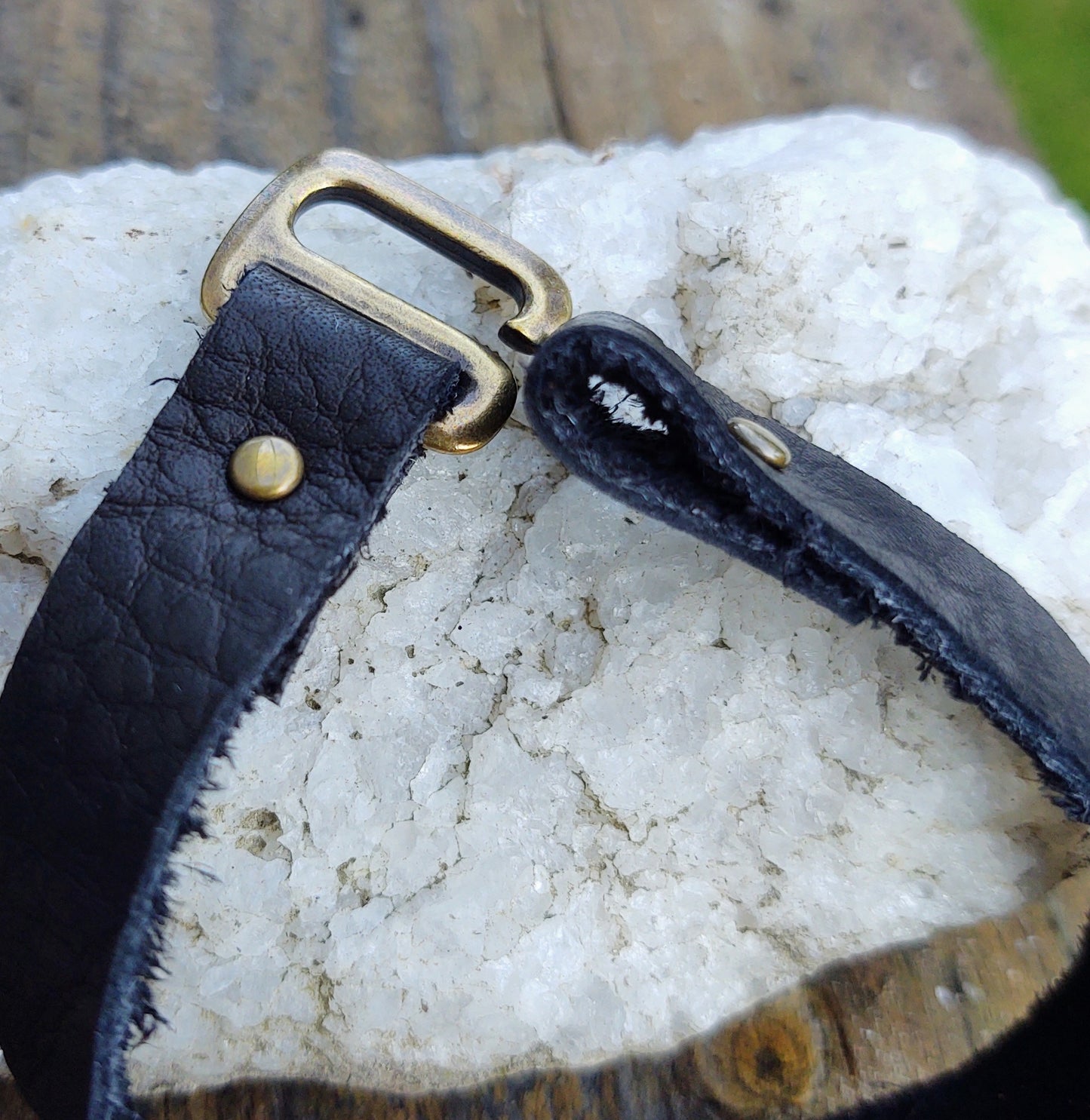 Infinitely Celtic {brass and black leather}