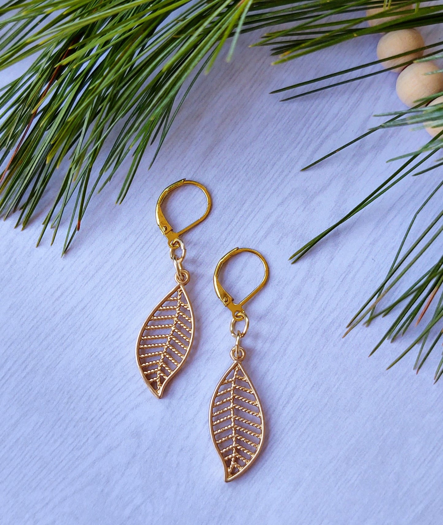 Gold Leaf earrings