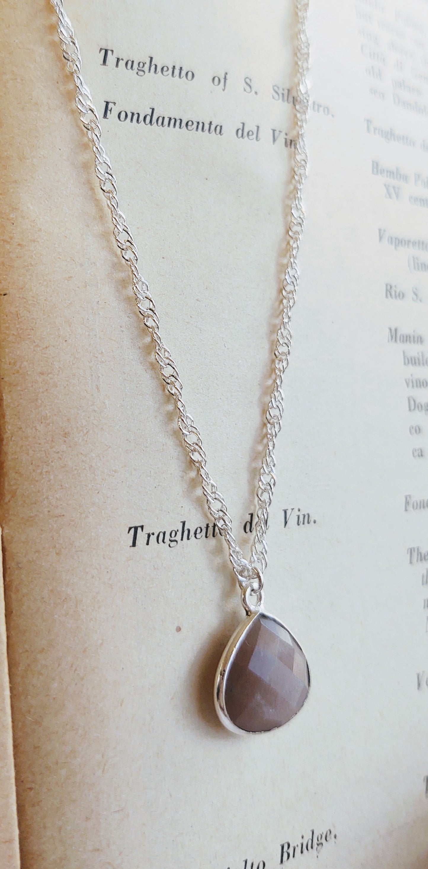 Mystic Moonstone pendant necklace -- 30% off!!!