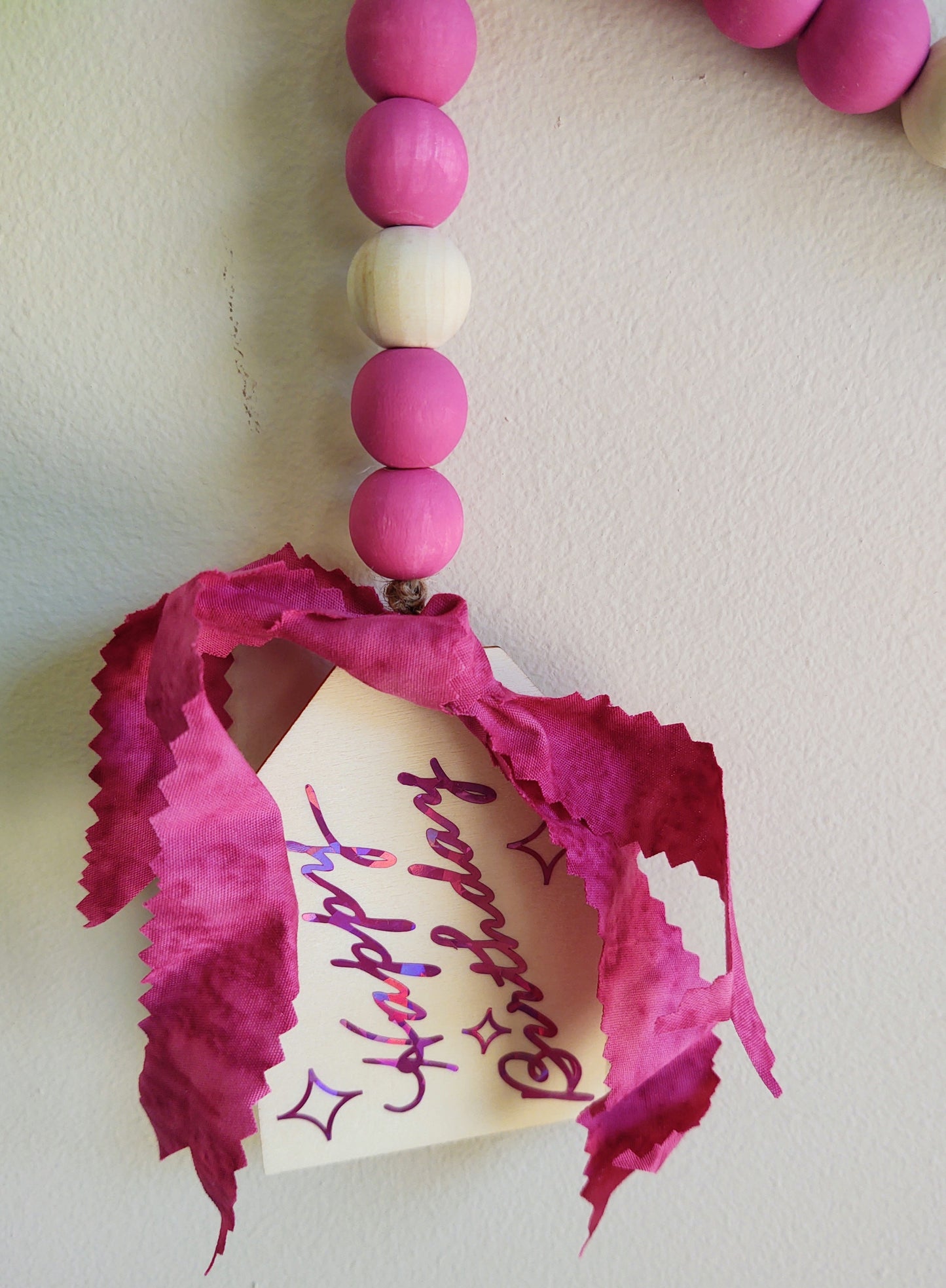 Totally Fuschia Birthday {mini garland}