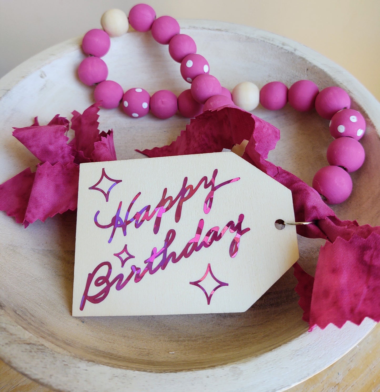 Totally Fuschia Birthday {mini garland}