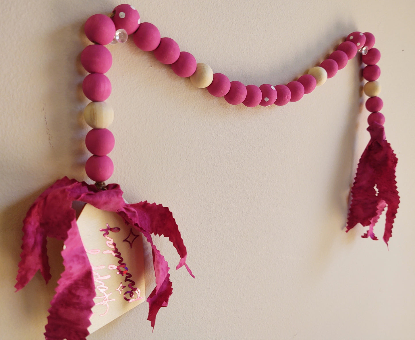 Totally Fuschia Birthday {mini garland}