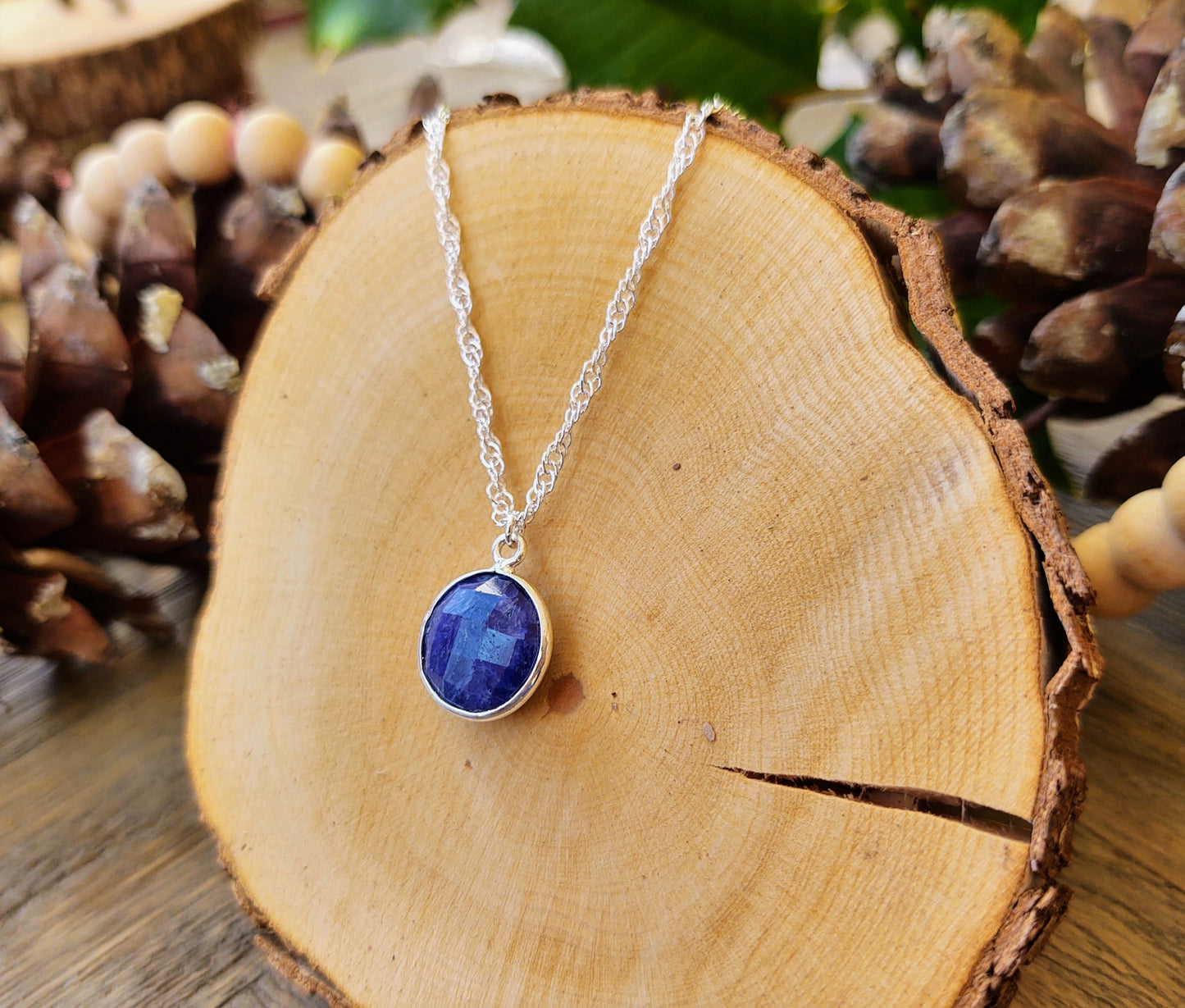 To Sparkle: Sapphire pendant