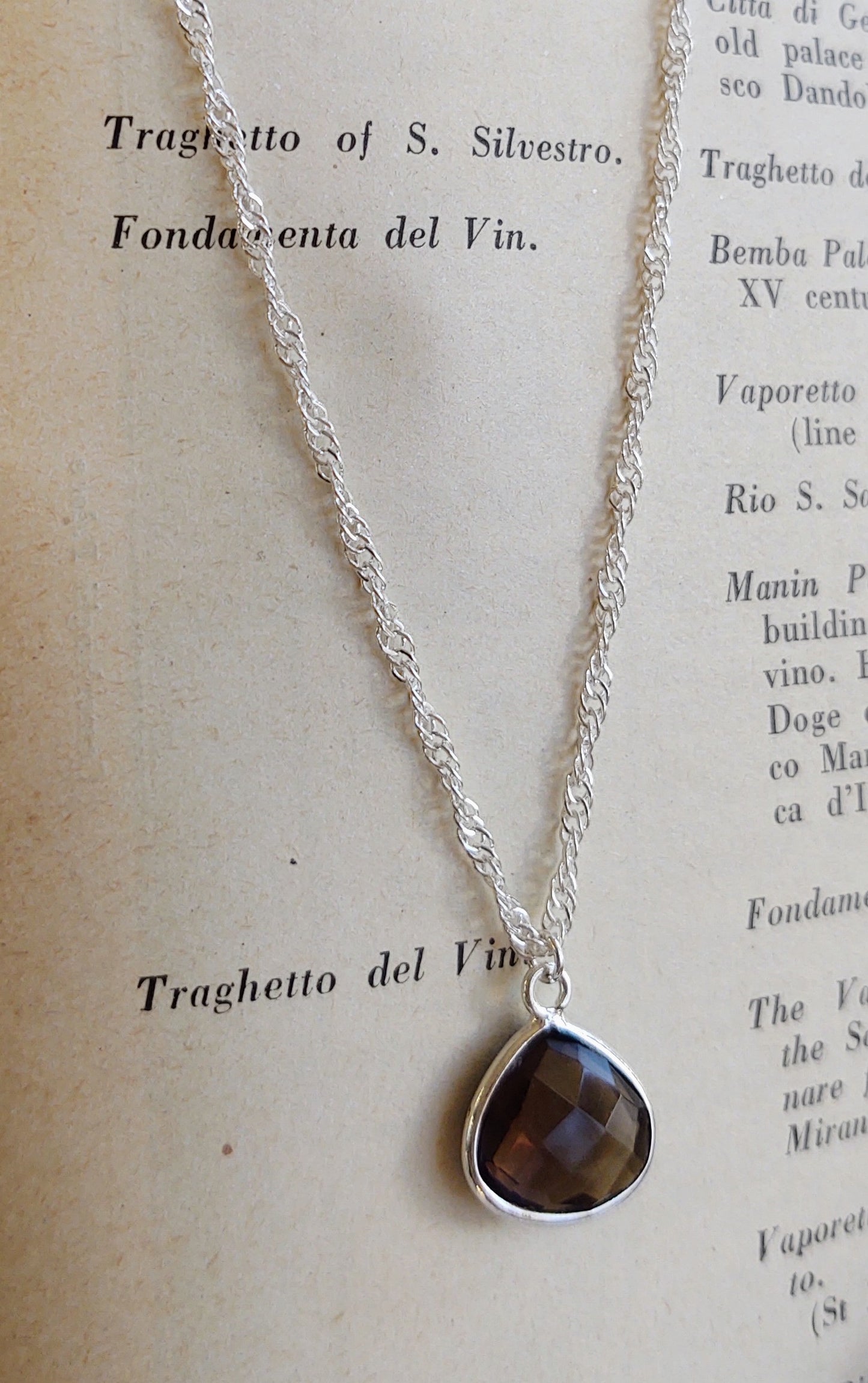 Smoky Quartz pendant necklace -- 30% off!!!